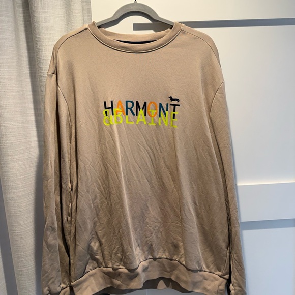 Harmont & Blaine Other - Harmont & Blaine Beige Graphic Sweatshirt with Colorful Logo